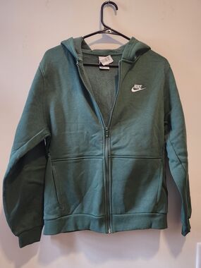 Nike Green Kids Full-Zip Hooded Jacket